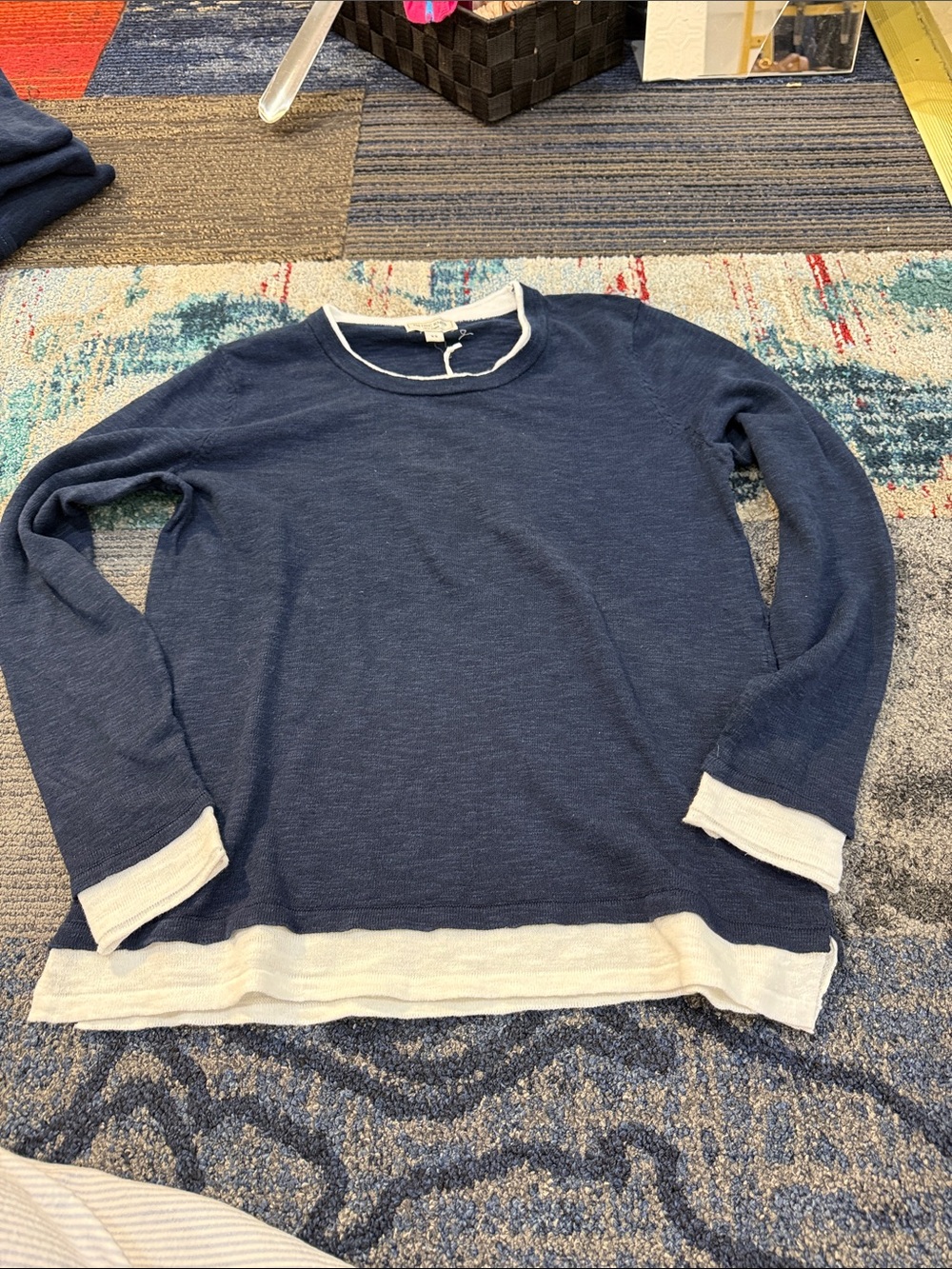 Metric Knits  Navy Blue  Sweater 3262J